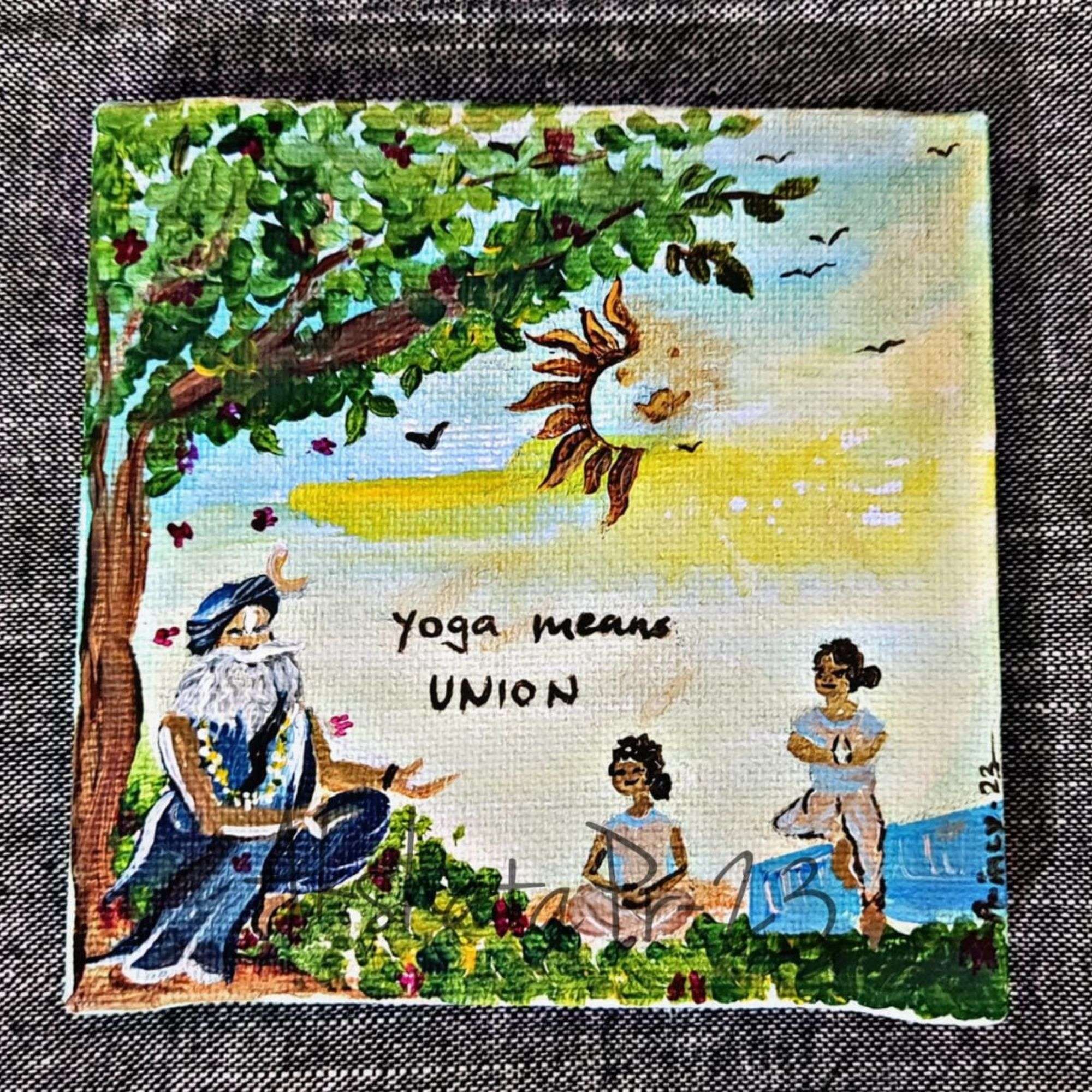 Yoga Means Union Painting